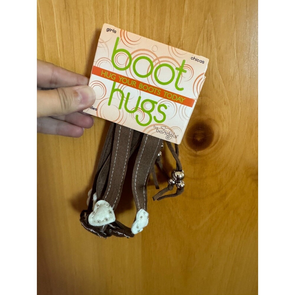 Boot Hugs by Bandals - Silver Hearts - Adjustable Size